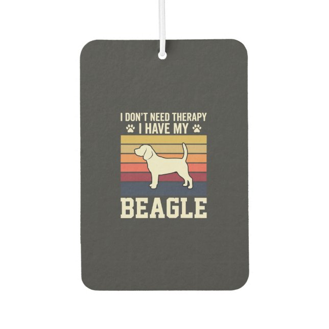 Ambientador Perro Beagle Vintage Terapia Retro (Anverso)