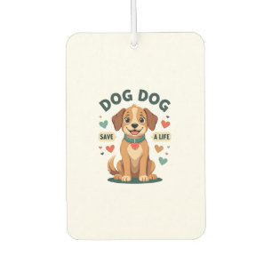 Ambientador Perro De Rescate Vintage Lindo Salva Una Vida Cach
