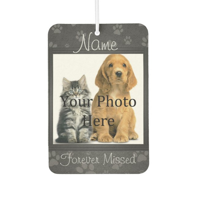 Ambientador Perro o gato pintado imprime un monumento Mascota  (Anverso)