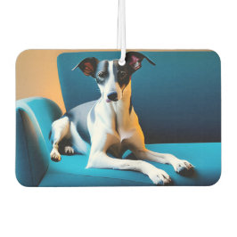 Ambientador Perro Sentado En Una Silla