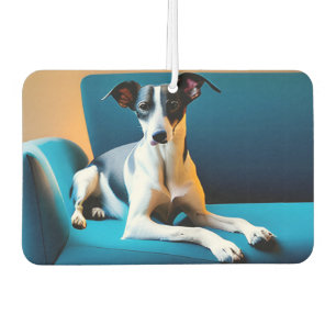 Ambientador Perro Sentado En Una Silla