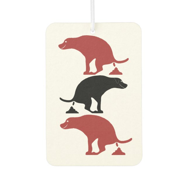 Ambientador Perros de Pooping (Anverso)