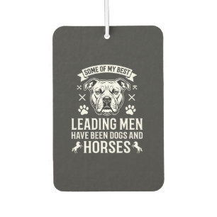Ambientador Perros Y Caballos Liderando Hombres