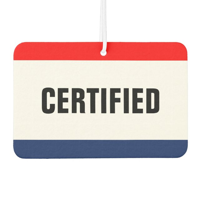 Ambientador Personalizable de promoción con certificación de c (Anverso)