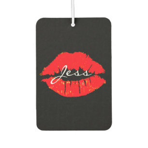 Ambientador Personalizado Air Freshener - Lips de Beso Nombre