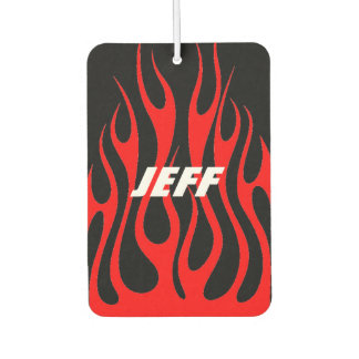 Ambientador Personalizado Air Freshener - Nombre de las llamas