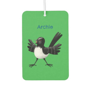 Ambientador Personalizado australiano Willie Wagtail personali