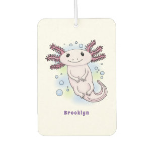 Ambientador Personalizado axolotópico rosa adorable