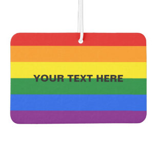 Ambientador Personalizado bandera arco iris coche parador de a