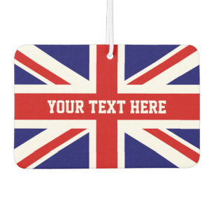 Ambientador Personalizado British Union Jack bandera coche pro