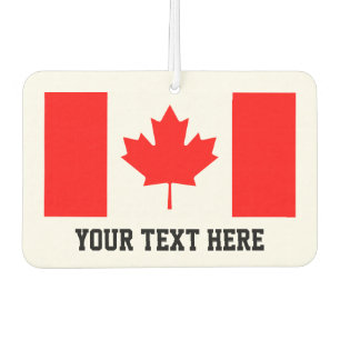 Ambientador Personalizado Canadiense de la bandera de la hoja