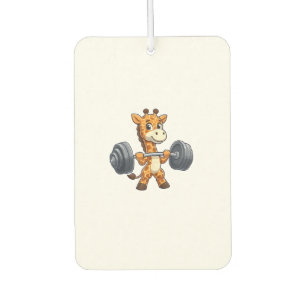 Ambientador Personalizado Cuidadoso Giraffe Lifting Pesa Gimna
