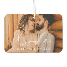 Personalizado de amor foto de pareja Air Freshener