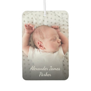 Ambientador Personalizado de anuncio de nacimiento Foto del re