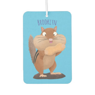 Ambientador Personalizado de chipmunk de grandes mejillas grac