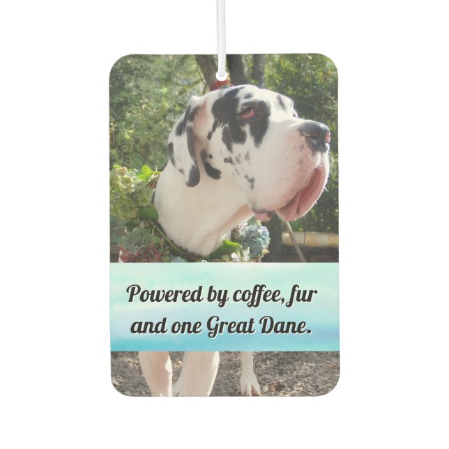 Ambientador personalizado de fotografía de perro (Anverso)