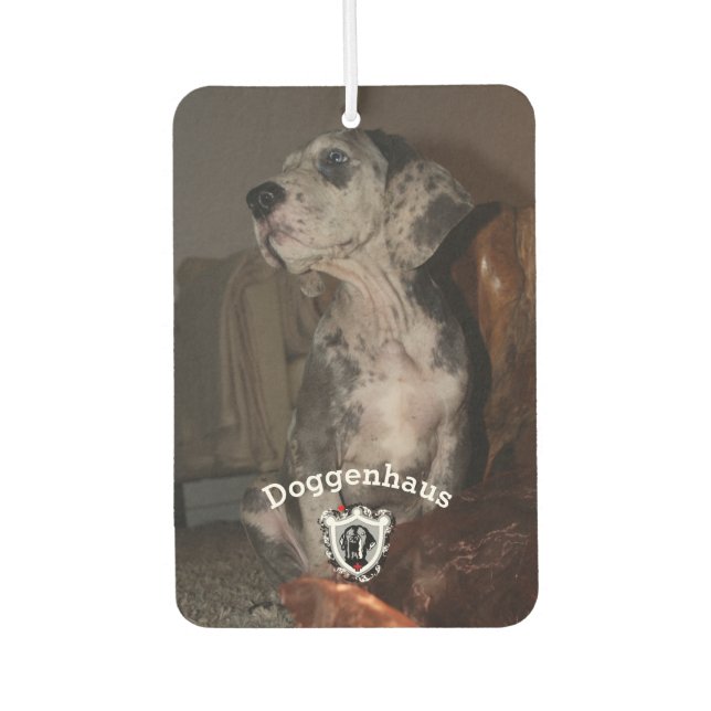 Ambientador personalizado de fotografía de perro (Anverso)