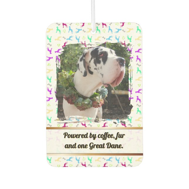 Ambientador personalizado de fotografía de perro (Anverso)