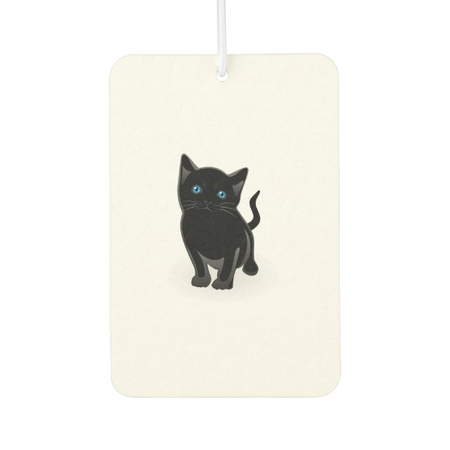 Ambientador Personalizado de gatitos negros (Anverso)