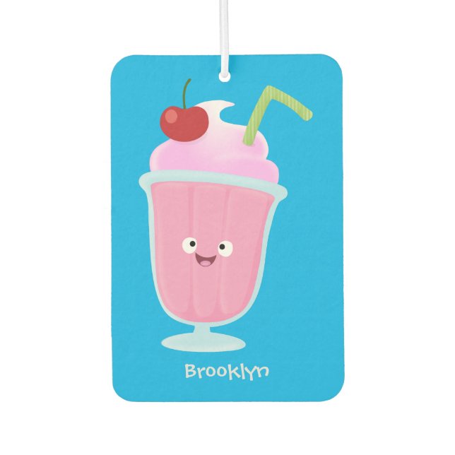 Ambientador Personalizado de helados de fresa de fresa (Anverso)