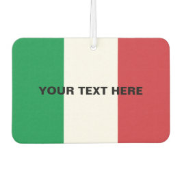 Ambientador Personalizado de la bandera italiana del coche del