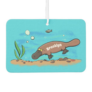 Ambientador Personalizado de natación de Platypus Cute