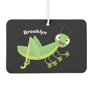 Ambientador Personalizado de saltamontes alegre verde