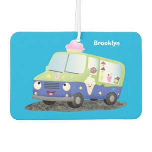 Ambientador Personalizado de un camión de helados alegre
