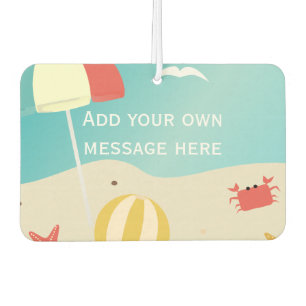 Ambientador Personalizado de vacaciones en la playa de verano