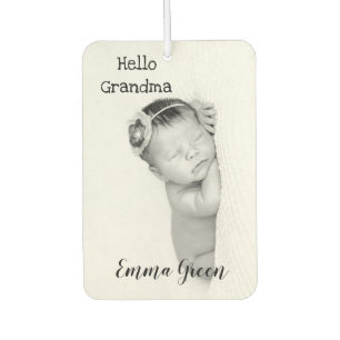 Ambientador Personalizado Foto de bebé Hola Abuela