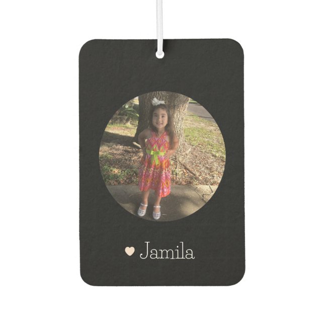 Ambientador Personalizado Foto Niños Nombre Familia (Anverso)