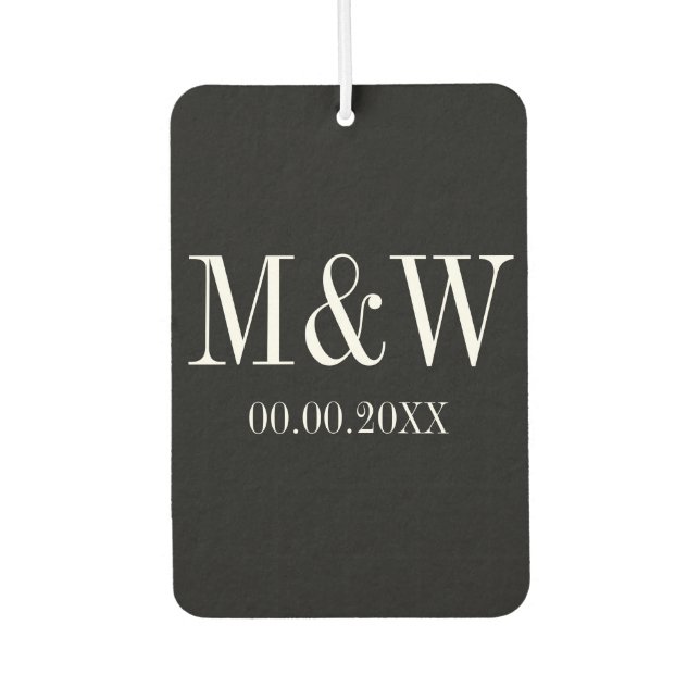 Ambientador Personalizado fresco de aire para coches de corazó (Anverso)