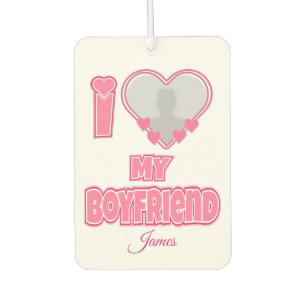Ambientador Personalizado Me Encanta Mi Novio - Añadir Foto Y 
