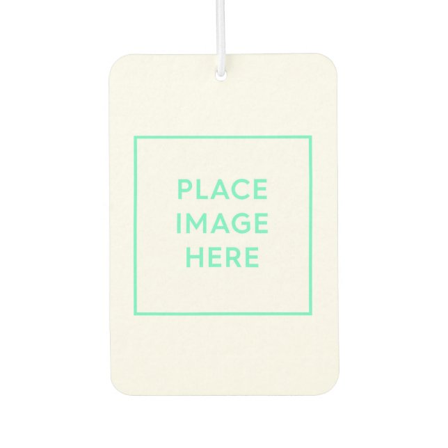 Ambientador Personalizado Retrato Rectángulo Aire Freshener, C (Anverso)