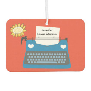 Ambientador Personalizado retro de máquina de escribir de tiem
