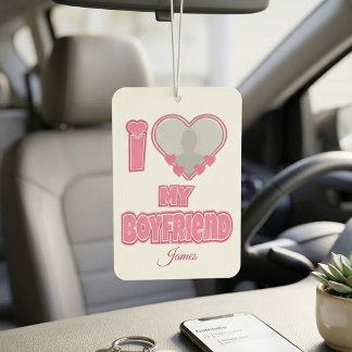 Ambientador Personalizado Te Amo Mi Novio – Agregar Foto y Nom