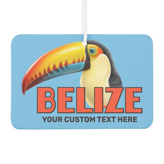 Ambientador Personalizado Texto BELICE Toucan (Anverso)