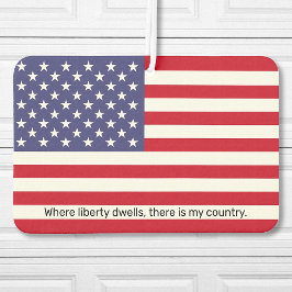 Ambientador Personalizado Texto de la bandera estadounidense C