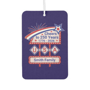 Ambientador Personalizado USA 250–Marquesina Retro Patriótica