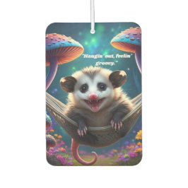 Ambientador Personalizado Whimsical Opossum Psychedelt Hippie