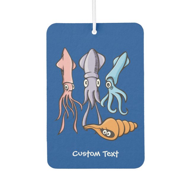 Ambientador Personalizados de calamar (Anverso)