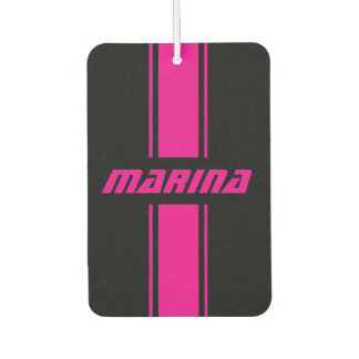 Ambientador personalized black and pink Set of Car Mats