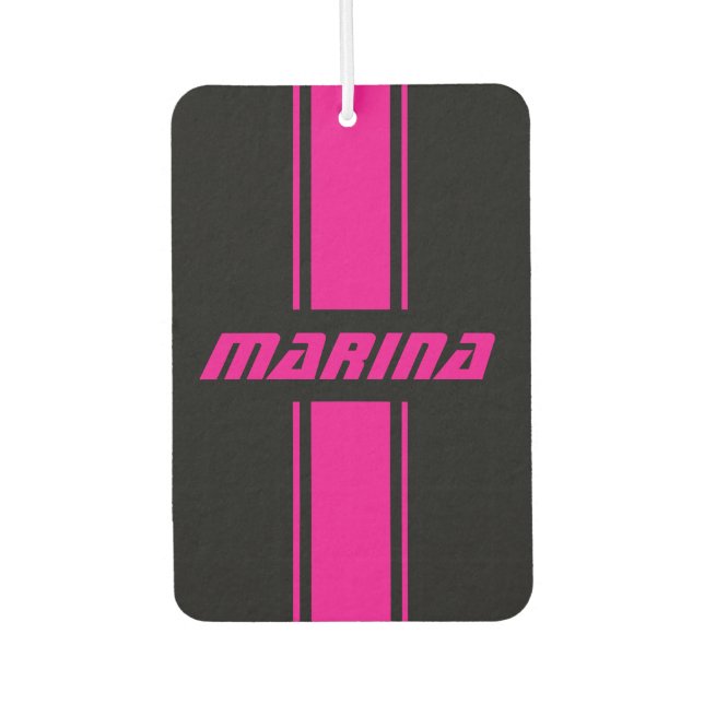 Ambientador personalized black and pink Set of Car Mats (Anverso)