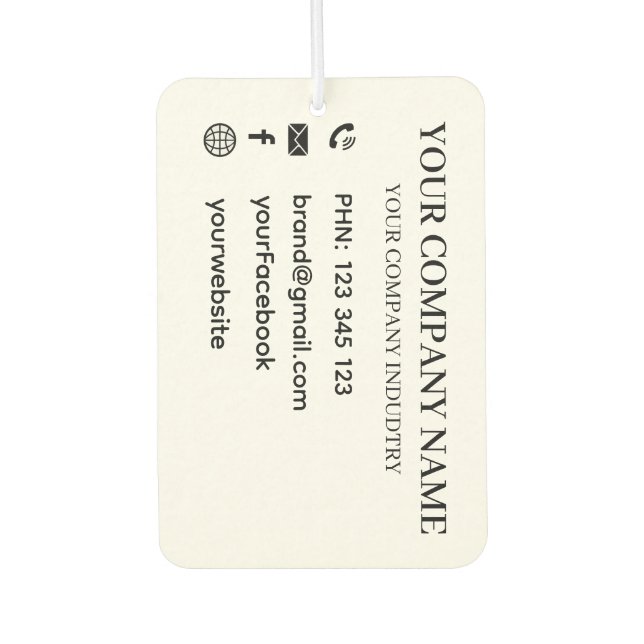 Ambientador Personalized Business Company Promotional Branding (Anverso)