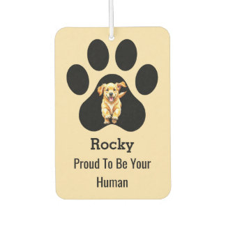 Ambientador Personalized Elegant Pet Name Paw Proud Dog Owner