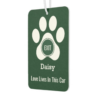 Ambientador Personalized Elegant Pet Paw Dog Love Funny Gift