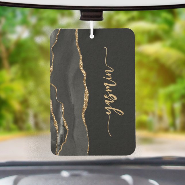 Ambientador Personalized Signature Black Gold Agate (Subido por el creador)