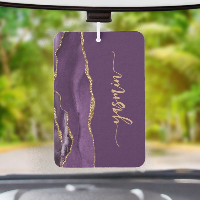 Ambientador Personalized Signature Purple Gold Agate (Subido por el creador)