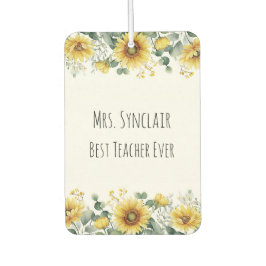 Ambientador Personalized Sunflower Teacher Thank You