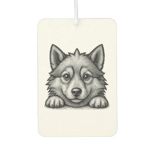 Ambientador Personalized Veterinarian Husky Sketch